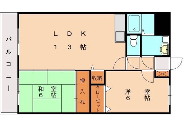 土井駅 徒歩9分 2階の物件間取画像